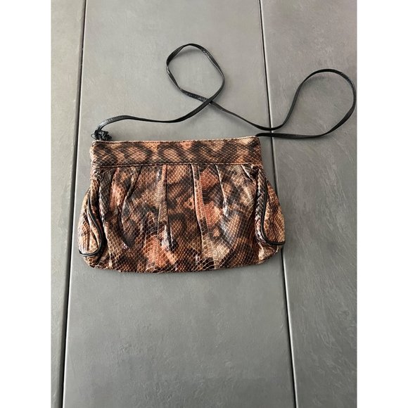 Vintage J. Renee Brown Python Shoulder Bag - Picture 4 of 7